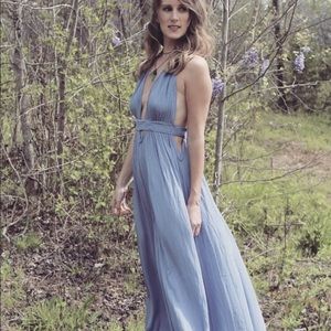 Free People Blue Maxi